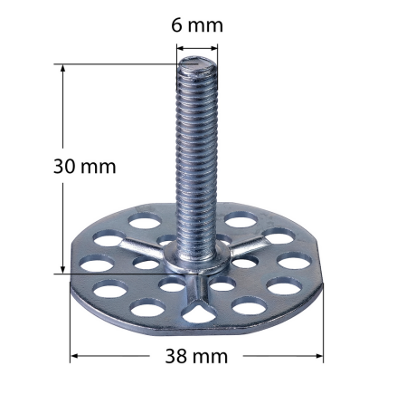 M6x30mm Kompositskruv